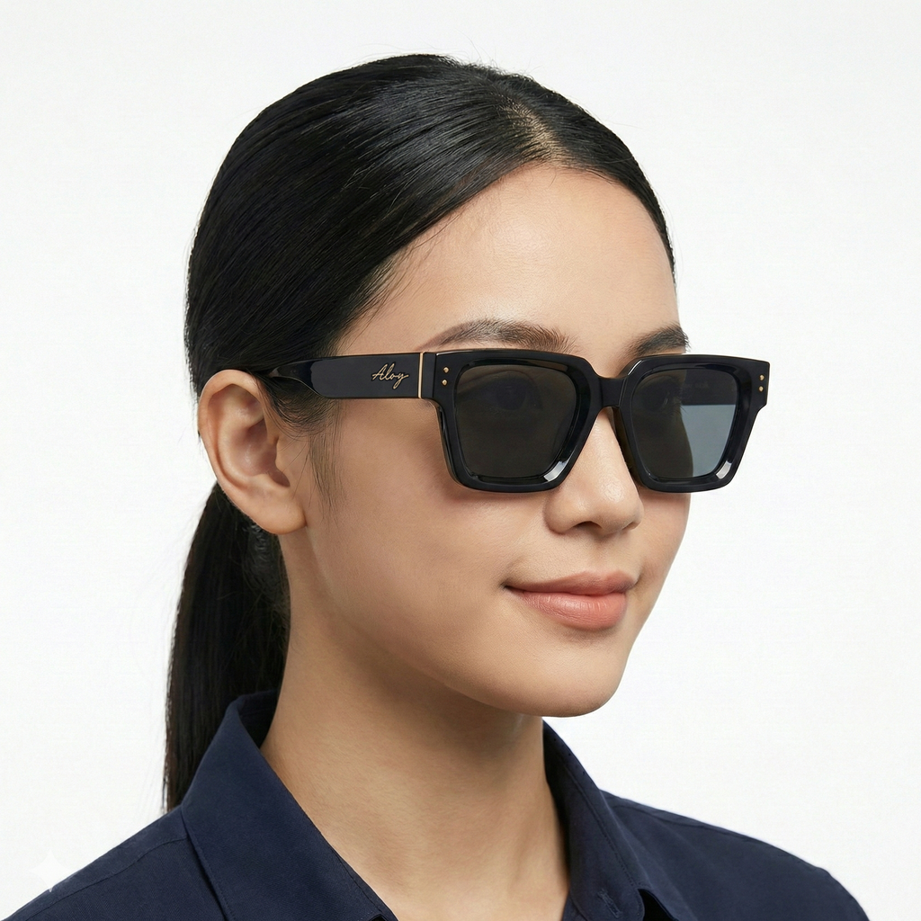 PL-WW019-P1 Kacamata Premium Ekslusif Square Frame Vintage New Edition Kacamata Wanita