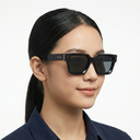 PL-WW019-P1 Kacamata Premium Ekslusif Square Frame Vintage New Edition Kacamata Wanita