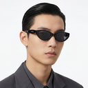 PL-H033-P1 Kacamata Premium Eksklusif Cat Eye Stylish Lensa Anti Silau UV400 Gaya Retro