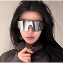 PL-MX018 Kacamata Sepeda Viral Anti UV Kacamata Hitam Besar Sporty Sunglasses Pria Wanita