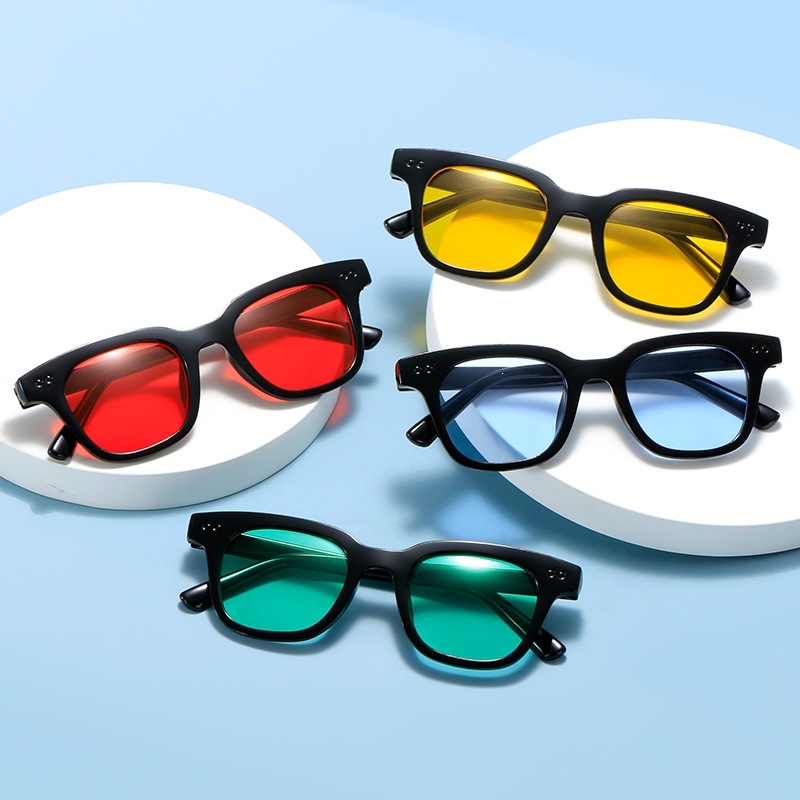 PL-WW004 Kacamata Hitam Wanita/Pria Sunglasses Korean Fashion Small Candy Color KM02a