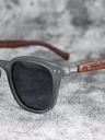 PL-H050 Kacamata Hitam European and American Wood Grain Leg Sunglasses Uv Protection