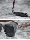 PL-H050 Kacamata Hitam European and American Wood Grain Leg Sunglasses Uv Protection