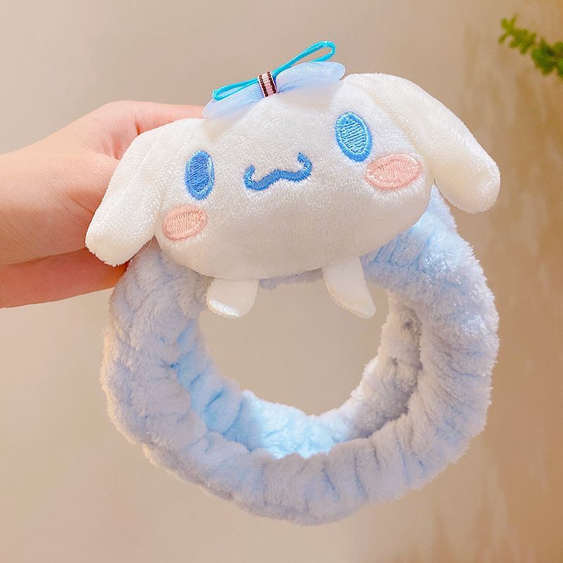 BD-A005 "Clear Stock" Bando Wanita Kartun Jepang Headband Facial Karakter Cinnamoroll Kuromi Pompompurin Melody Elastis Lucu