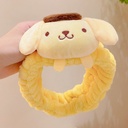 [11182] BD-A005 "Clear Stock" Bando Wanita Kartun Jepang Headband Facial Karakter Cinnamoroll Kuromi Pompompurin Melody Elastis Lucu (BD-A005-Pompompurin)