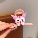 [10852] JR-A006 "Clear Stock" Jedai Jepit Rambut Wanita Model Simpul Karakter Kartun Jepang Lucu Aksesoris Rambut Fashion (JR-A006-Kuromi)