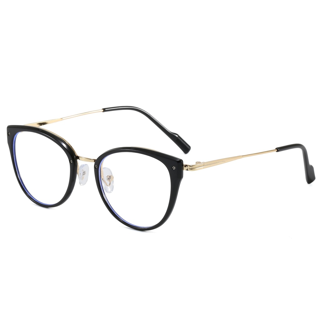 M-AR002-P2 Kacamata Premium Anti Radiasi Frame Cat Eye Gagang Tipis Minimalis