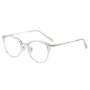 [11370] M-AR002-P2 Kacamata Premium Anti Radiasi Frame Cat Eye Gagang Tipis Minimalis (New Product) (M-AR002-P2-Clear-Silver)
