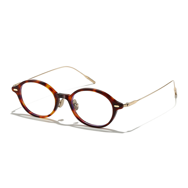 M-AR003 Kacamata Premium Anti Radiasi Frame Oval Retro Berkelas