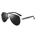[11416] M-H004 Kacamata Hitam Metal Men's Sunglasses (New Product) (M-H004-Silver)