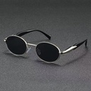 [11392] M-H004 Kacamata Hitam Metal Men's Sunglasses (New Product) (M-MX004-Silver/Black)