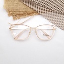 [10708] PL-AR009 "Clear Stock" Kacamata Frame Wanita Lensa Anti radiasi (PL-AR009-Caramel)