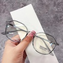 PL-AR012 "Clear Stock" Kacamata Anti Radiasi Wanita /Kacamata Stylish Lucu Bulat/ Kacamata