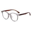 [11251] PL-AR022-P2 Kacamata Anti Radiasi Premium Dengan Bingkai Serat Kayu Retro Korea (PL-AR022-P2-Gray)