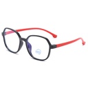 [11322] M-MX004 Kacamata Hitam Oval Anti UV400 Frame Logam High-End Fashion Wanita Pria (New Product) (PL-AR024A-Black-Red)