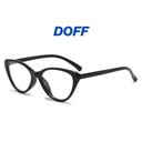 [10403] PL-AR002 Kacamata Korea Wanita Anti Radiasi Wanita Fashion Cat Eye Eyeglasses (PL-AR002-Sand/Black)