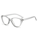 [10407] PL-AR002 Kacamata Korea Wanita Anti Radiasi Wanita Fashion Cat Eye Eyeglasses (PL-AR002-Clear/Gray)