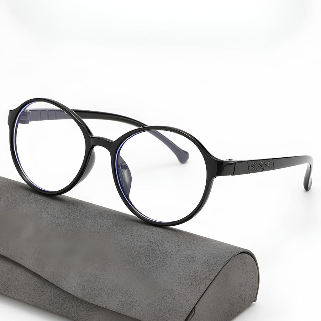 [11331] PL-AR026A Kacamata Anak Anti Radiasi New Style Silicone Flat Glasses for Boys and Girls (PL-AR026A-Black)