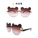 [10427] PL-MX001A Kacamata Beruang Hitam Untuk Bayi Usia 0-8 Tahun Kacamata Anak/Bayi A3 (PL-MX001A-Tea, PL-MX001A-Tea)