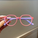 [11343] PL-AR027A Kacamata Anak Anti Radiasi Children's Glasses Frame Flat lLens Computer (New Product) (PL-AR028A-Pink-Purple)