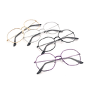 [10075] Kacamata Diamond Fashion Wanita/Kacamata Style Korea/Bingkai/Murah/Transparan (F436 Purple)