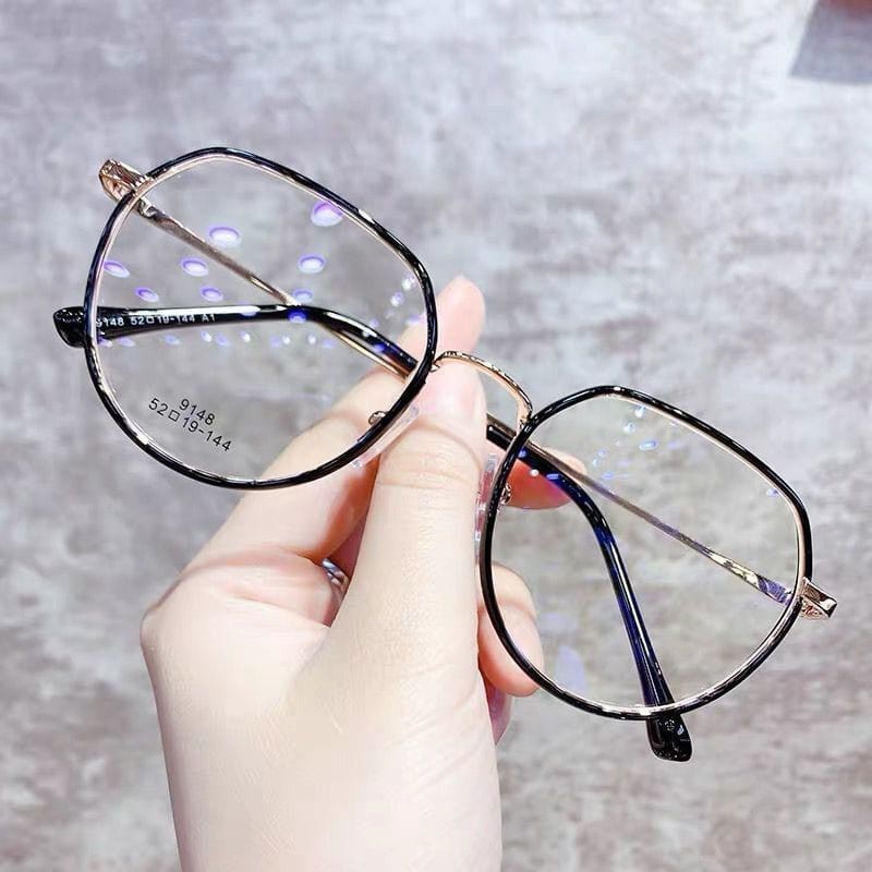 M-AR001 Kacamata Pria/Wanita-Fashion-Retro Anti Radiasi Metal-Sunglasses-Korea K105