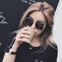 M-MX001 Kacamata Pria/Wanita-Fashion-Retro Vintage Segiempat Metal-Sunglasses-Korea K104