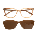 [11262] PL-CL001-P1 Kacamata Clip On Polarized Premium (New Product) (PL-CL001-P1-Caramel)