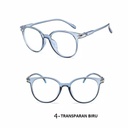[10078] PL-AR001 Kacamata Pria/Wanita-Fashion-Anti Radiasi-Lensa Transparan-Sunglasses-Import (PL-AR001-Biru)