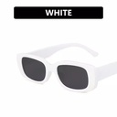 [10319] PL-H005 Kacamata Hitam Wanita/Pria Sunglasses Korean INS Fashion KM04 (PL-H005-White)