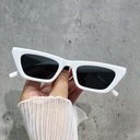 [10348] PL-H006 Kacamata Hitam Wanita/Pria Sunglasses Korean INS Fashion KM05 (PL-H006-White)