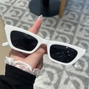 [10348] PL-H006 Kacamata Hitam Wanita/Pria Sunglasses Korean INS Fashion KM05 (PL-H006-White)