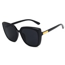 PL-H011 Kacamata INS Fashion Oversized Square Kacamata Hitam Wanita/Pria