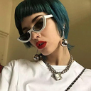 [10243] PL-H010 Korean Hot Fashion Setengah Bingkai Mata Kucing Kacamata Hitam Wanita/Pria Sunglasses MK04 (PL-H010-SB/Red)