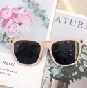 [10502] PL-H013A Kacamata Hitam Anak Trendy Style Untuk Wanita Dan Pria Aksesoris Import (PL-H013A-Pink)