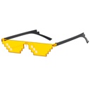 [10053] PL-WW001 Kacamata Thug Life Mosaic Pria/Wanita-Fashion-Murah-Batam-Sunglasses-Import K302 (PL-WW001-Kuning/Single)