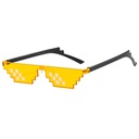 [10054] PL-WW001 Kacamata Thug Life Mosaic Pria/Wanita-Fashion-Murah-Batam-Sunglasses-Import K302 (PL-WW001-Kuning/Double)