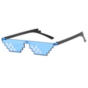 [10056] PL-WW001 Kacamata Thug Life Mosaic Pria/Wanita-Fashion-Murah-Batam-Sunglasses-Import K302 (PL-WW001-Biru/Double)