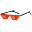 [10058] PL-WW001 Kacamata Thug Life Mosaic Pria/Wanita-Fashion-Murah-Batam-Sunglasses-Import K302 (PL-WW001-Merah/Double)