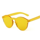 [10089] PL-WW002 Kacamata Pria/Wanita-Jelly-Permen-Warna-Fashion-Tanpa Frame-Sunglasses-Murah #Jelly (PL-WW002-Oren-#5Jelly)