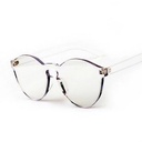 [10090] PL-WW002 Kacamata Pria/Wanita-Jelly-Permen-Warna-Fashion-Tanpa Frame-Sunglasses-Murah #Jelly (PL-WW002-Bening-#6Jelly)