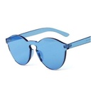 [10091] PL-WW002 Kacamata Pria/Wanita-Jelly-Permen-Warna-Fashion-Tanpa Frame-Sunglasses-Murah #Jelly (PL-WW002-Biru Tua-#7Jelly)