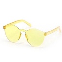 [10094] PL-WW002 Kacamata Pria/Wanita-Jelly-Permen-Warna-Fashion-Tanpa Frame-Sunglasses-Murah #Jelly (PL-WW002-Kuning-#10Jelly)