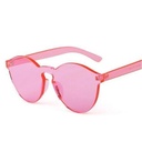[10095] PL-WW002 Kacamata Pria/Wanita-Jelly-Permen-Warna-Fashion-Tanpa Frame-Sunglasses-Murah #Jelly (PL-WW002-Pink-#11jelly)