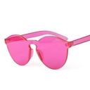 [10097] PL-WW002 Kacamata Pria/Wanita-Jelly-Permen-Warna-Fashion-Tanpa Frame-Sunglasses-Murah #Jelly (PL-WW002-Rose-#13Jelly)