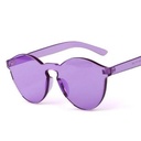 [10098] PL-WW002 Kacamata Pria/Wanita-Jelly-Permen-Warna-Fashion-Tanpa Frame-Sunglasses-Murah #Jelly (PL-WW002-Ungu-#14Jelly)