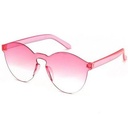 [10100] PL-WW002 Kacamata Pria/Wanita-Jelly-Permen-Warna-Fashion-Tanpa Frame-Sunglasses-Murah #Jelly (PL-WW002-Pink/Bening-#16Jelly)