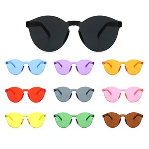 PL-WW002 Kacamata Pria/Wanita-Jelly-Permen-Warna-Fashion-Tanpa Frame-Sunglasses-Murah #Jelly