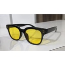 [10008] PL-WW003 Kacamata Hitam Wanita/Pria Sunglasses Korean Fashion Small Candy Color KM02 (PL-WW003-C3/BLACK/YELLOW)