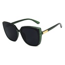 [10472] PL-H011 Kacamata INS Fashion Oversized Square Kacamata Hitam Wanita/Pria (PL-H011-Black/Green)